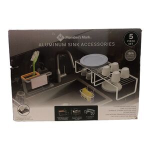 Member's Mark 5-Piece Aluminum Sink Accessories and Organizer Set